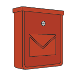 Cutii poștale rosie